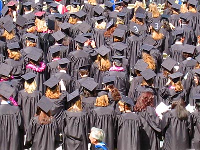 sea of graduates